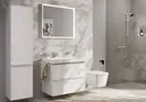 Змішувач для раковини 110 Fine CoolStart EcoSmart+ Hansgrohe Tecturis E (колір - білий матовий), з донним клапаном 73023700