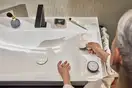 Змішувач для раковини 150 CoolStart EcoSmart+ Hansgrohe Tecturis E (колір - чорний матовий), з донним клапаном 73053670