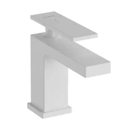 Кран для раковини тільки для холодної води 80 EcoSmart+ Hansgrohe Tecturis E (колір - білий матовий) 73013700