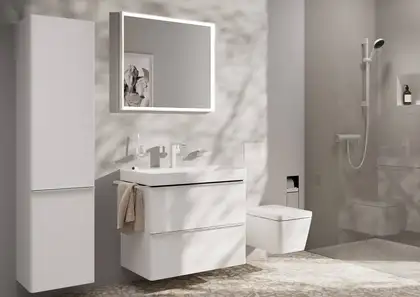 Hansgrohe Tecturis E Змішувач для раковини, білий матовий (73041700) Hansgrohe Tecturis E Змішувач для раковини, білий матовий (73041700)