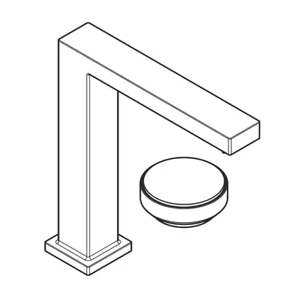 Змішувач для раковини 150 CoolStart EcoSmart+ Hansgrohe Tecturis E (колір - шліфована бронза), з донним клапаном 73053140