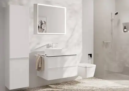 Hansgrohe Tecturis E Змішувач для раковини, білий матовий (73070700) Hansgrohe Tecturis E Змішувач для раковини, білий матовий (73070700)