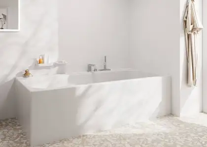 Змішувач на борт ванни Hansgrohe Tecturis E (колір - хром), з душовим гарнітуром 73443000