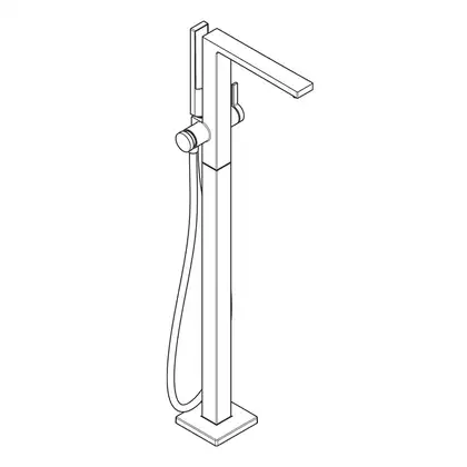 Hansgrohe Tecturis E Змішувач для ванни, білий матовий (73445700) Hansgrohe Tecturis E Змішувач для ванни, білий матовий (73445700)