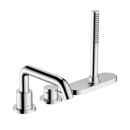 Hansgrohe Tecturis S Змішувач на борт ванни, хром (73447000) Hansgrohe Tecturis S Змішувач на борт ванни, хром (73447000)