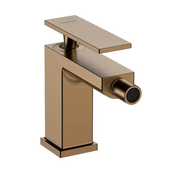 Змішувач для біде Hansgrohe Tecturis E (колір - шліфована бронза), з донним клапаном 73200140
