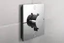Термостат на 2 потребителя со встроенной защитной комбинацией EN 1717 Hansgrohe ShowerSelect Comfort E (цвет - хром) 15578000
