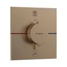 Термостат на 2 потребителя со встроенной защитной комбинацией EN 1717 Hansgrohe ShowerSelect Comfort E (цвет - шлифованная бронза) 15578140