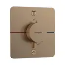 Термостат на 2 потребителя со встроенной защитной комбинацией EN 1717 Hansgrohe ShowerSelect Comfort Q (цвет - шлифованная бронза) 15586140