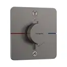Термостат на 2 потребителя со встроенной защитной комбинацией EN 1717 Hansgrohe ShowerSelect Comfort (цвет - матовый чёрный хром) 15586340