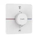 Термостат на 2 потребителя со встроенной защитной комбинацией EN 1717 Hansgrohe ShowerSelect Comfort Q (цвет - белый матовый) 15586700
