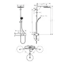 Hansgrohe Pulsify Showerpipe 260 1jet, чорний матовий (24220670)