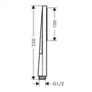 Лейка для душа Hansgrohe Pulsify E 100 1jet EcoSmart+ (цвет - хром) 24321000