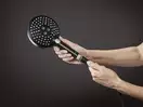 Лейка для душа Hansgrohe Raindance Select S PowderRain (цвет - чёрный матовый), 3 вида струи 26014670