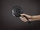 Лейка для душа Hansgrohe Raindance Select S PowderRain (цвет - чёрный матовый), 3 вида струи 26014670