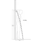 Душевая лейка 500 с душевой полкой Hansgrohe Rainfinity, 1 тип струи (цвет - шлифованный чёрный хром) 26243340