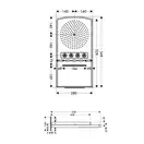 Верхний душ с подсветкой Hansgrohe Raindance 548х280 мм (белый/хром) 28410400