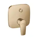 Смеситель для ванны, со встроенной защитной комбинацией Hansgrohe Talis E (цвет - шлифованная бронза) 71474140