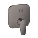 Смеситель для ванны, со встроенной защитной комбинацией Hansgrohe Talis E (цвет - шлифованный чёрный хром) 71474340