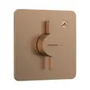 Смеситель скрытого монтажа на 1 потребитель Hansgrohe DuoTurn Q (цвет - шлифованная бронза) 75614140