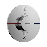 Термостат на 2 потребителя со встроенной защитной комбинацией EN 1717 Hansgrohe ShowerSelect Comfort S (цвет - хром) 15556000