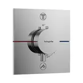 Термостат на 2 потребителя со встроенной защитной комбинацией EN 1717 Hansgrohe ShowerSelect Comfort E (цвет - хром) 15578000
