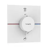 Термостат на 2 потребителя со встроенной защитной комбинацией EN 1717 Hansgrohe ShowerSelect Comfort E (цвет - белый матовый) 15578700