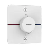 Термостат на 2 потребителя со встроенной защитной комбинацией EN 1717 Hansgrohe ShowerSelect Comfort Q (цвет - белый матовый) 15586700