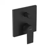 Смеситель для ванны, со встроенной защитной комбинацией Hansgrohe Vernis Shape (цвет - чёрный матовый) 71469670