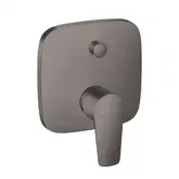 Смеситель для ванны, со встроенной защитной комбинацией Hansgrohe Talis E (цвет - шлифованный чёрный хром) 71474340