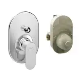 Смеситель для ванны Hansgrohe Rebris S (цвет - хром), в комплекте со встраиваемой частью 72448000