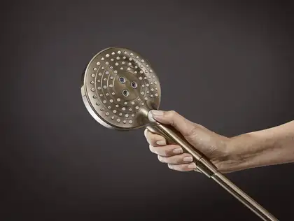 Лейка для душа Hansgrohe Raindance Select S PowderRain (цвет - шлифованная бронза), 3 вида струи 26014140 Лейка для душа Hansgrohe Raindance Select S PowderRain (цвет - шлифованная бронза), 3 вида струи 26014140
