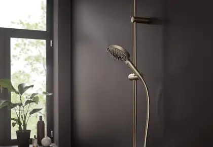 Лейка для душа Hansgrohe Raindance Select S PowderRain (цвет - шлифованная бронза), 3 вида струи 26014140 Лейка для душа Hansgrohe Raindance Select S PowderRain (цвет - шлифованная бронза), 3 вида струи 26014140