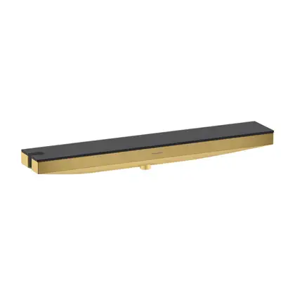 Настенный держатель Porter 500 с полкой левый Hansgrohe Porter E (цвет - полированное золото) 26843990 Настенный держатель Porter 500 с полкой левый Hansgrohe Porter E (цвет - полированное золото) 26843990