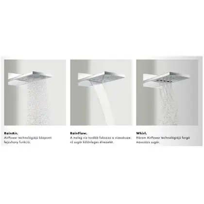 Верхний душ с подсветкой Hansgrohe Raindance 548х280 мм (белый/хром) 28410400 Верхний душ с подсветкой Hansgrohe Raindance 548х280 мм (белый/хром) 28410400