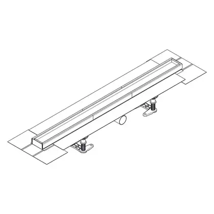 Трап для душа под плитку Hansgrohe RainDrain Compact Flat 80 см 56167000