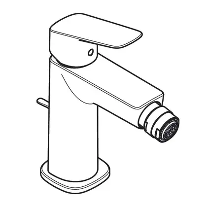 HANSGROHE Logis Fine Змішувач для біде, чорний матовий (71201670)