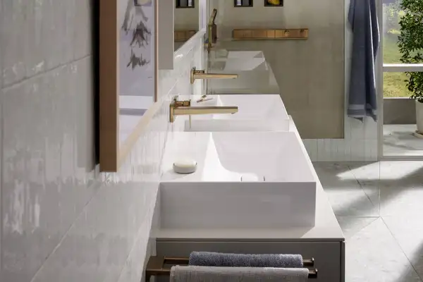 Термостат для скрытого монтажа на 5 потребителей Hansgrohe RainSelect (цвет - шлифованная бронза) 15384140 Термостат для скрытого монтажа на 5 потребителей Hansgrohe RainSelect (цвет - шлифованная бронза) 15384140