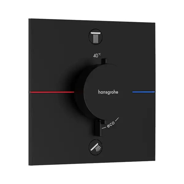 Hansgrohe ShowerSelect Comfort E Термостат, чорний (15572670) Hansgrohe ShowerSelect Comfort E Термостат, чорний (15572670)
