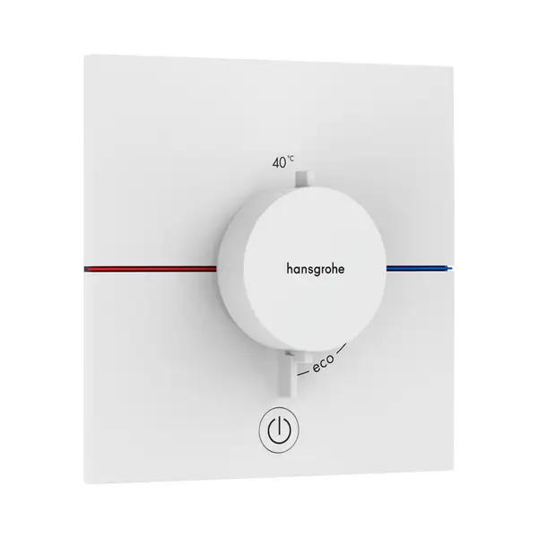 Hansgrohe ShowerSelect Comfort E Термостат, білий матовий (15575700) Hansgrohe ShowerSelect Comfort E Термостат, білий матовий (15575700)
