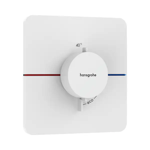Hansgrohe ShowerSelect Comfort Q Термостат для душу, білий матовий (15588700) Hansgrohe ShowerSelect Comfort Q Термостат для душу, білий матовий (15588700)