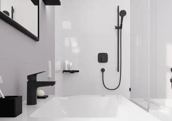 Смеситель для душа Hansgrohe Logis (цвет - чёрный матовый) 71605670