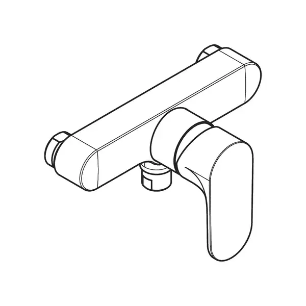 Смеситель для душа наружного монтажа Hansgrohe Rebris S (цвет - хром) 72642000 Смеситель для душа наружного монтажа Hansgrohe Rebris S (цвет - хром) 72642000