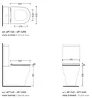 Кришка для унітазу Flaminia APP 42x37 h2.5 cм, slim short soft-closing, Carbone (APCW07) (APCW07CAR)