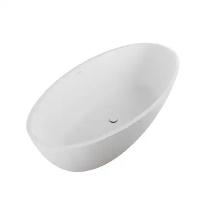 Ванна зі штучного каменю Flaminia APP 165x80 h52, 5cm, Latte Milky white matt (AP165V) (AP165VLAT)
