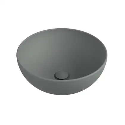 Умивальник на стільницю Flaminia APP d40 xh 16 cm, без переливу, Cenere matt (AP40A) (AP40ACEN) Умивальник на стільницю Flaminia APP d40 xh 16 cm, без переливу, Cenere matt (AP40A) (AP40ACEN)