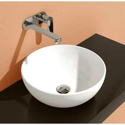 Умивальник на стільницю Flaminia APP d40 xh 16 cm, без переливу, Cenere matt (AP40A) (AP40ACEN) Умивальник на стільницю Flaminia APP d40 xh 16 cm, без переливу, Cenere matt (AP40A) (AP40ACEN)