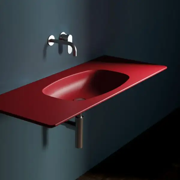Умивальник підвісний Flaminia Nudaflat ND120L без переливу, сarbone matt (ND120L) (ND120LCAR)