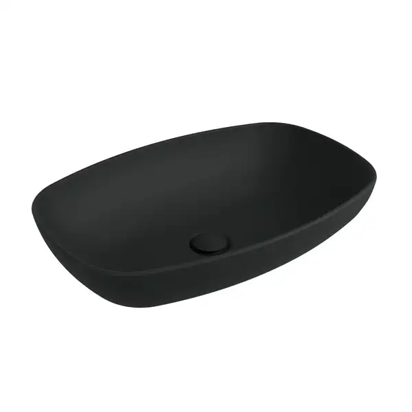 Умивальник на стільницю Flaminia Nudaslim 60 без переливу, сarbone matt (ND60A) (ND60ACAR)