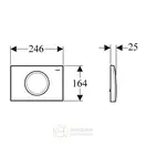 Geberit Delta 15 Клавіша змиву, хром глянцевий (115.109.21.1)